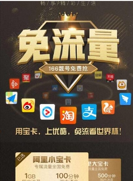 阿里淘卡月费是多少？免流量吗？