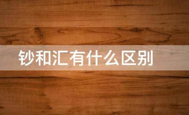 钞和汇区别，秒懂钞VS汇差异