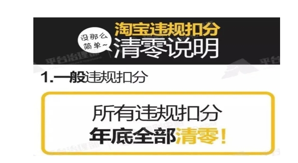 淘宝规则的违规积分如何清零？有什么后果？